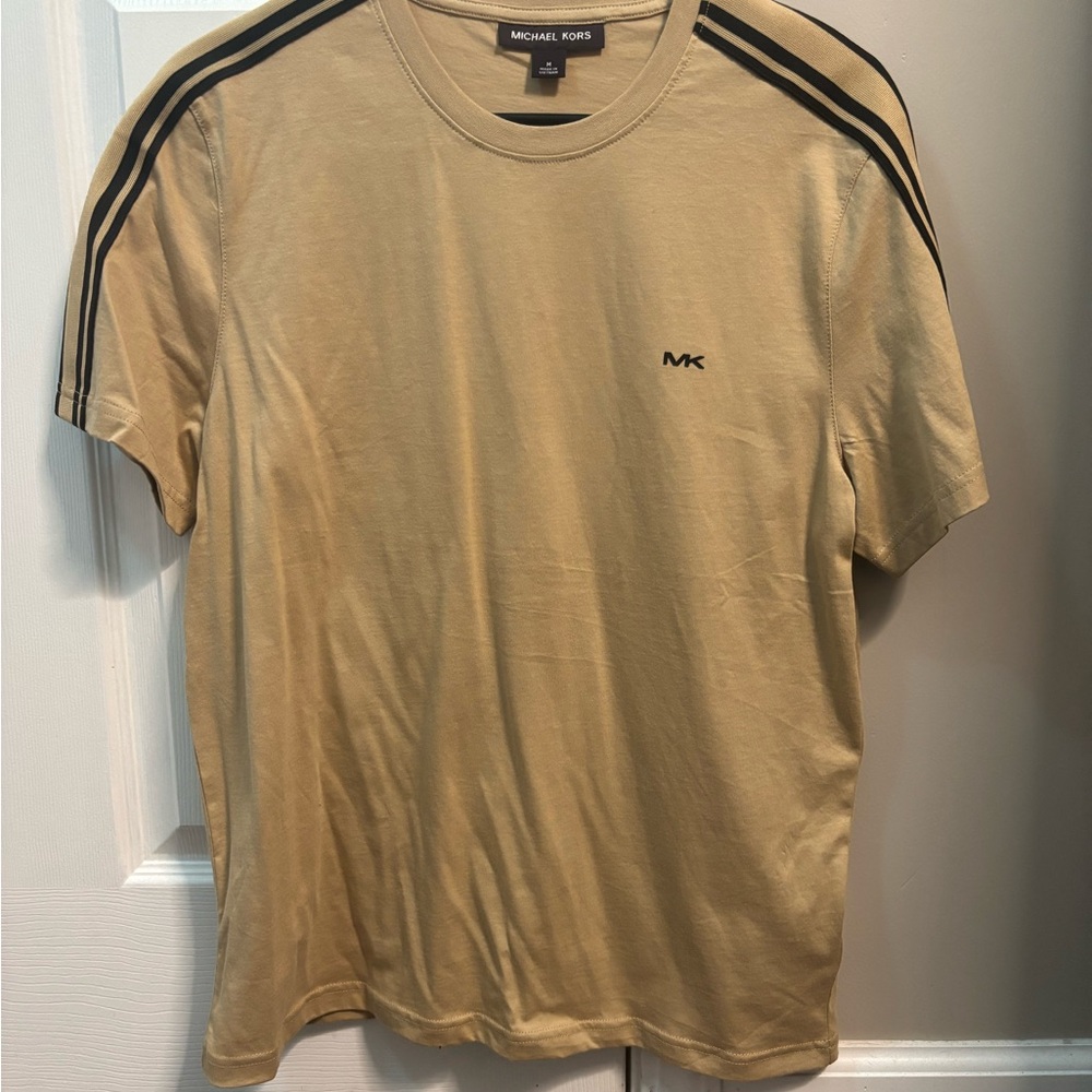 Michael Kors Carousell Cotton Logo Crew neck T-Shirt Beige Men’s Medium